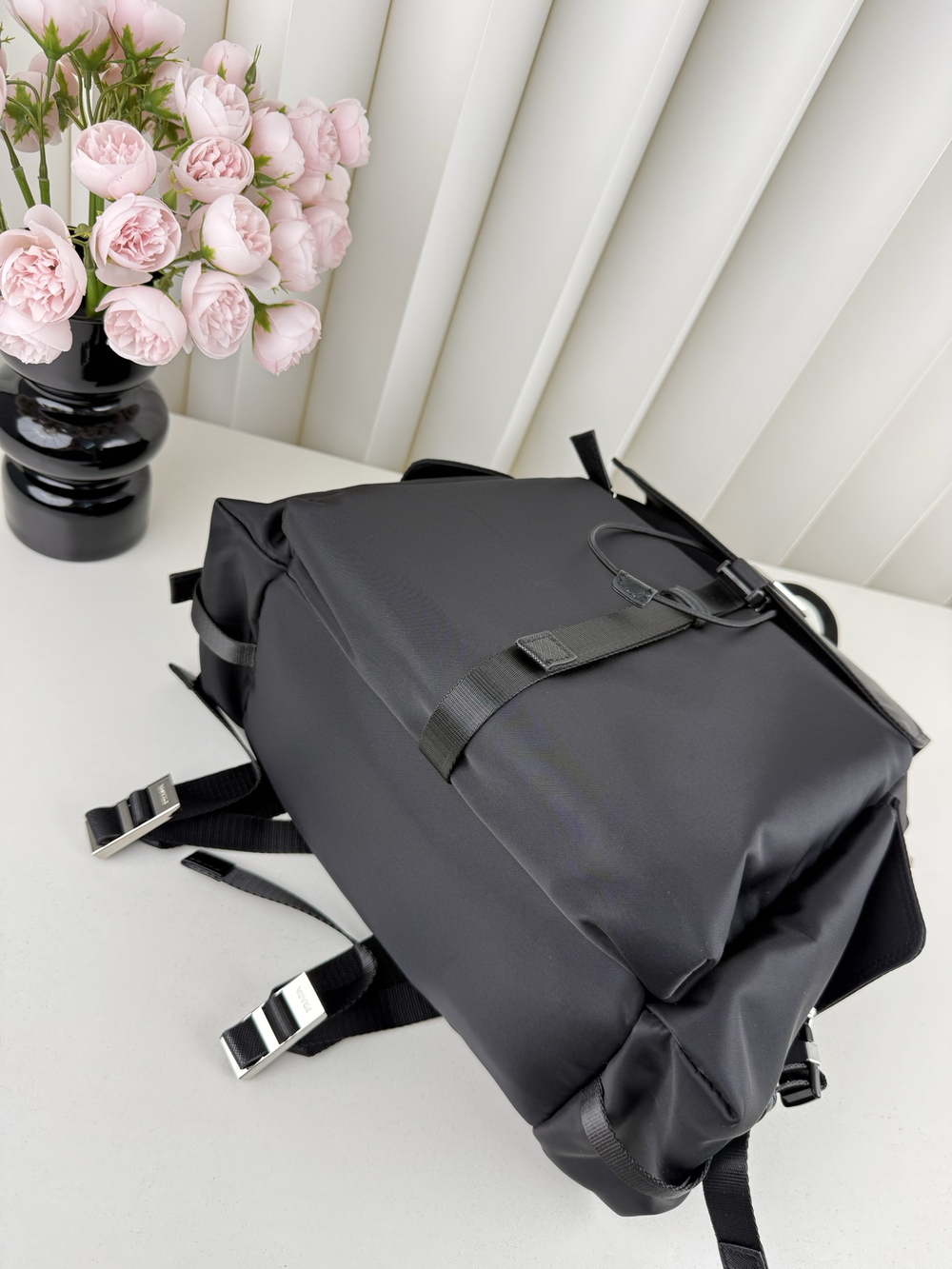 🌹Prada Re-Nylon Drawstring Backpack Triangle Logo - Picture 4 of 9